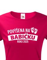 Tričko pro budoucí babičku roku 2025 - skvělý dárek