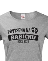Tričko pro budoucí babičku roku 2025 - skvělý dárek