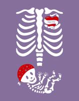 Tričko pro budoucí maminky Kostrička chlapeček - dárek pro budoucí maminku