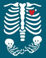 Tričko pro budoucí maminky Kostričky dvojčátka