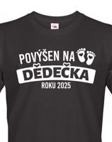 Tričko pro budoucího dědečka roku 2025 - skvělý dárek