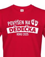 Tričko pro budoucího dědečka roku 2025 - skvělý dárek