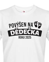 Tričko pro budoucího dědečka roku 2025 - skvělý dárek