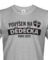 Tričko pro budoucího dědečka roku 2025 - skvělý dárek