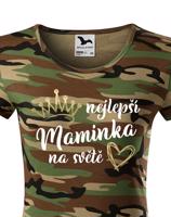 Tričko pro maminku Nejlepší maminka na světě se zlatým zdobením