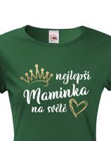 Tričko pro maminku Nejlepší maminka na světě se zlatým zdobením