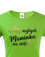 Tričko pro maminku Nejlepší maminka na světě se zlatým zdobením