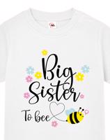 Tričko pro miminka s potiskem Big sister to bee