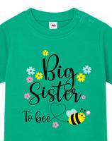 Tričko pro miminka s potiskem Big sister to bee