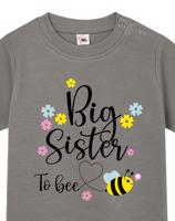 Tričko pro miminka s potiskem Big sister to bee