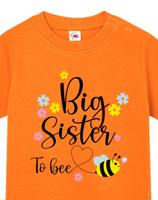 Tričko pro miminka s potiskem Big sister to bee