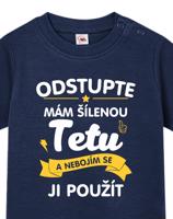 Tričko pro miminka s potiskem Mám šílenou tetu - ideální dárek od tety