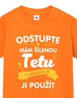 Tričko pro miminka s potiskem Mám šílenou tetu - ideální dárek od tety