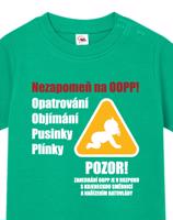 Tričko pro miminka s pravidly péče