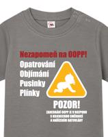 Tričko pro miminka s pravidly péče