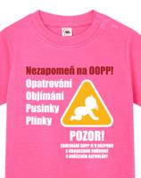 Tričko pro miminka s pravidly péče