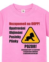 Tričko pro miminka s pravidly péče