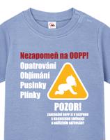 Tričko pro miminka s pravidly péče