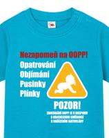 Tričko pro miminka s pravidly péče