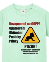 Tričko pro miminka s pravidly péče