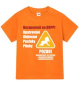Tričko pro miminka s pravidly péče