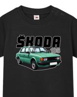Tričko pro nejmenší Škoda 105 -  skvělý dárek pro malé milovníky škodovek