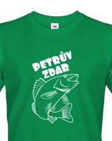 Tričko pro rybáře Petrův zdar - originální potisk na kvalitním triku