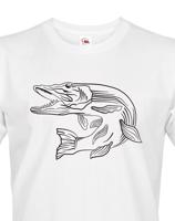 Tričko pro rybáře s motivem štiky - originální potisk s dopravou jen za 46 Kč