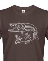 Tričko pro rybáře s motivem štiky - originální potisk s dopravou jen za 46 Kč