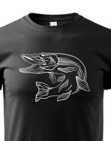 Tričko pro rybáře s motivem štiky - originální potisk s dopravou jen za 52 Kč