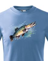 Tričko pro rybáře s motivem štiky - originální potisk s dopravou jen za 52 Kč