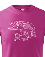 Tričko pro rybáře s motivem štiky - originální potisk s dopravou jen za 52 Kč