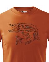 Tričko pro rybáře s motivem štiky - originální potisk s dopravou jen za 52 Kč