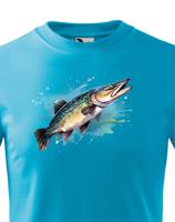 Tričko pro rybáře s motivem štiky - originální potisk s dopravou jen za 52 Kč