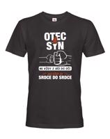 Tričko pro tatínky, Otec a syn vždy ze srdce do srdce - ideální dárek