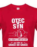 Tričko pro tatínky, Otec a syn vždy ze srdce do srdce - ideální dárek