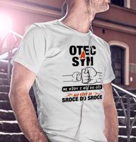 Tričko pro tatínky, Otec a syn vždy ze srdce do srdce - ideální dárek