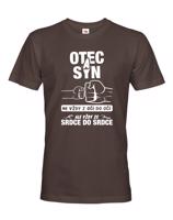 Tričko pro tatínky, Otec a syn vždy ze srdce do srdce - ideální dárek