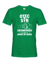 Tričko pro tatínky, Otec a syn vždy ze srdce do srdce - ideální dárek