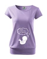 Tričko pro těhotné Kopat maminku je zábava