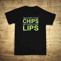 Tričko s motivem Chips Lips