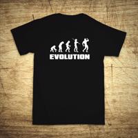Tričko s motivem Evolution bodybuilding