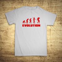 Tričko s motivem Evolution bodybuilding