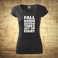 Tričko s motivem Fall down