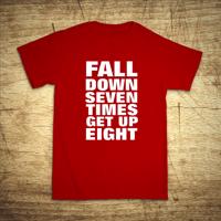 Tričko s motivem Fall down