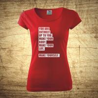 Tričko s motivem Make yourself