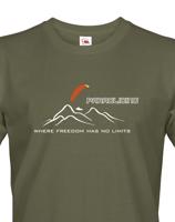 Tričko s motivem Paragliding - Where freedom has no limits