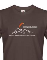 Tričko s motivem Paragliding - Where freedom has no limits