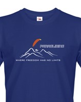 Tričko s motivem Paragliding - Where freedom has no limits