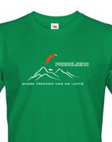 Tričko s motivem Paragliding - Where freedom has no limits